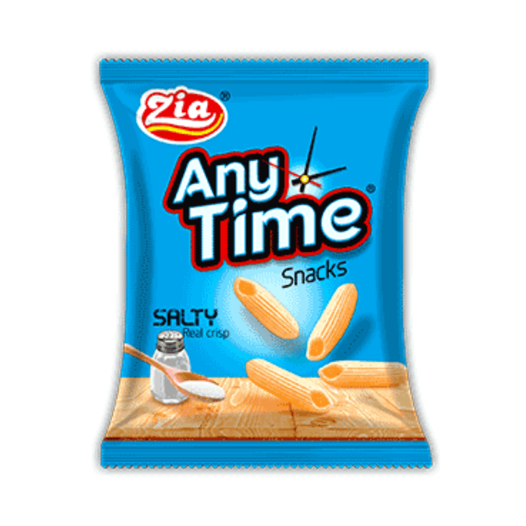 ZIA ANY TIME SNACKS SALTY REAL CRISP 40GM