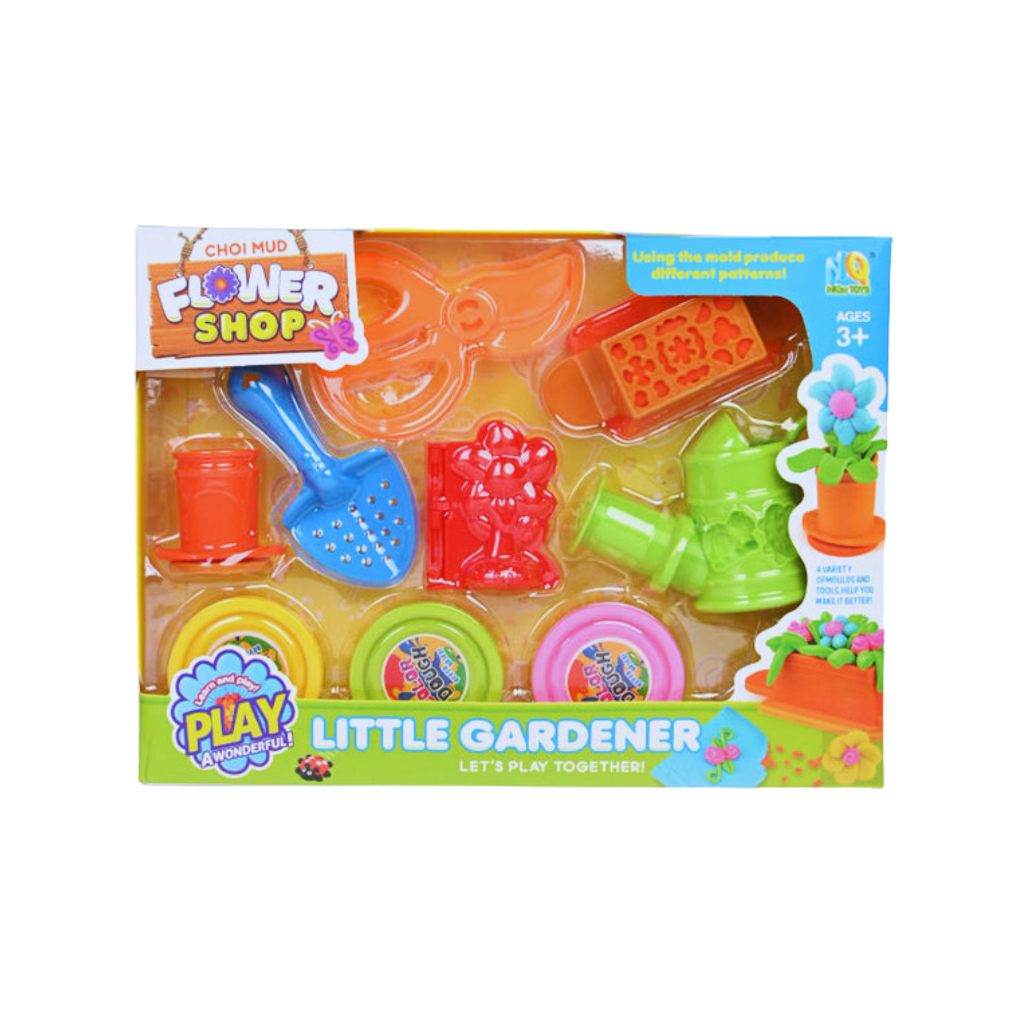 PLAY DOUGH GARDENER SET FLOWER SHOP