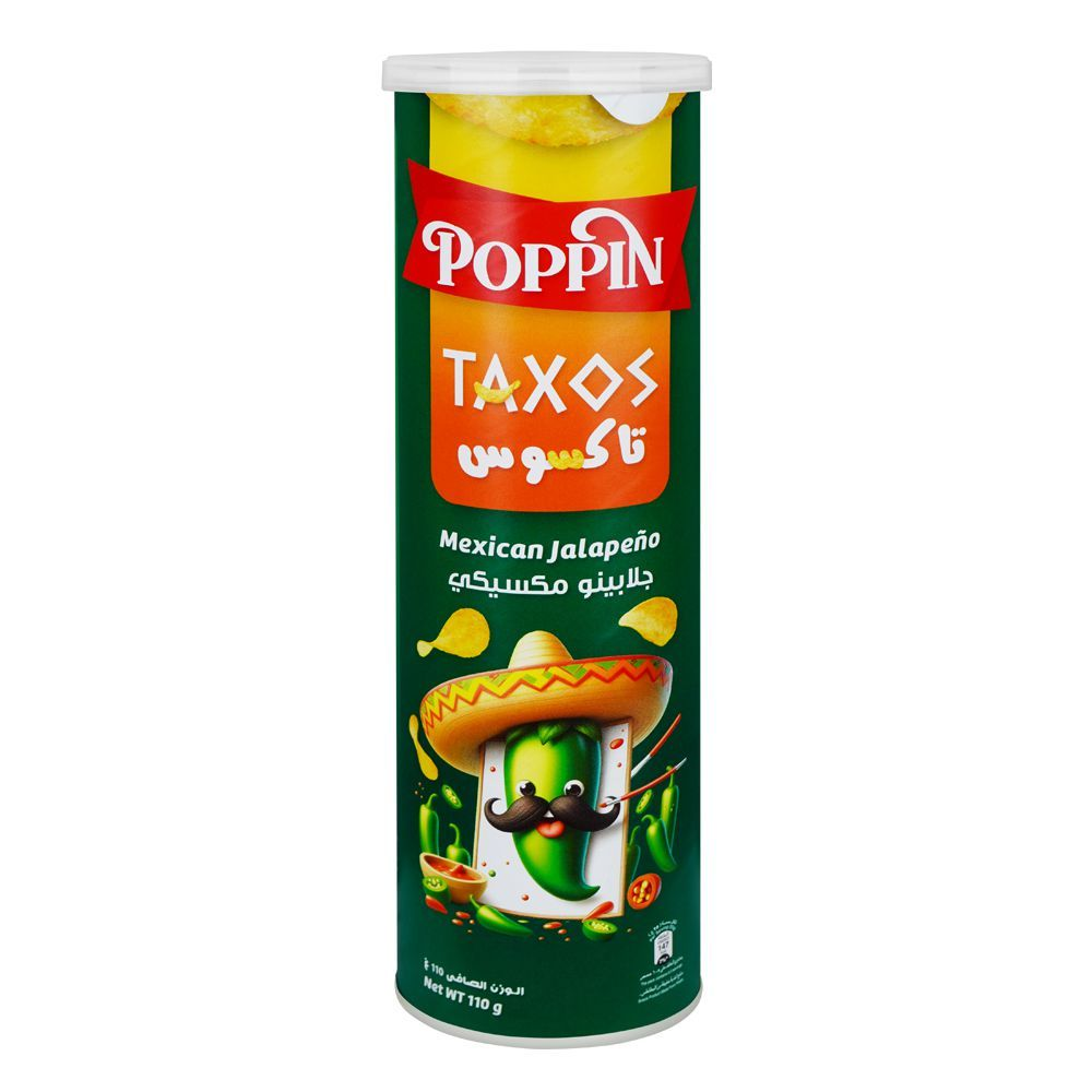 POPPIN TAXOS CHIPS MEXICAN JALAPENO 110GM