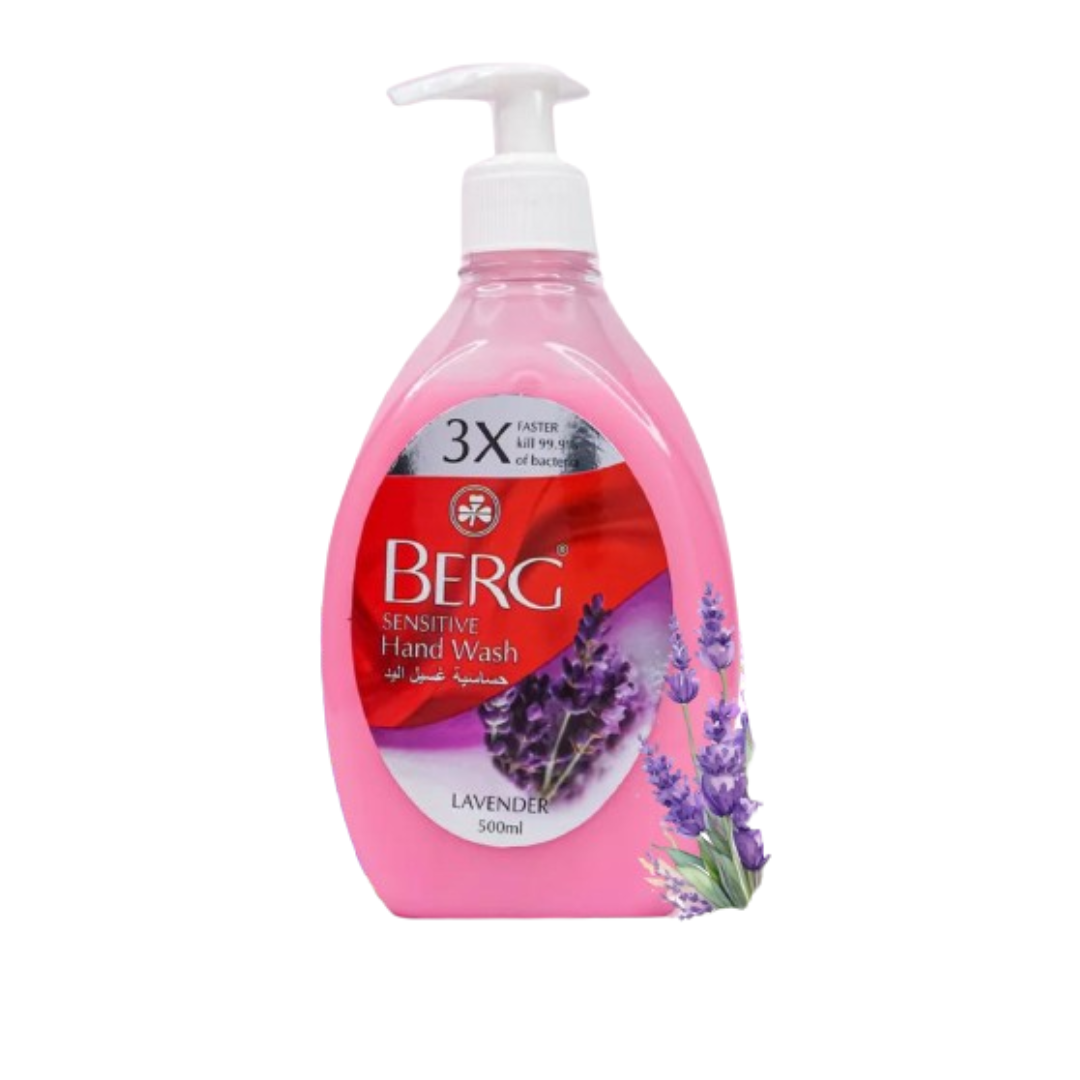 BERG SENSITIVE HAND WASH LAVENDER 500ML