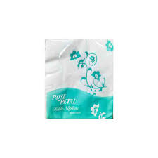 ROSE PETAL TABLE NAPKINS WHITE 50X2 PLY TISSUES