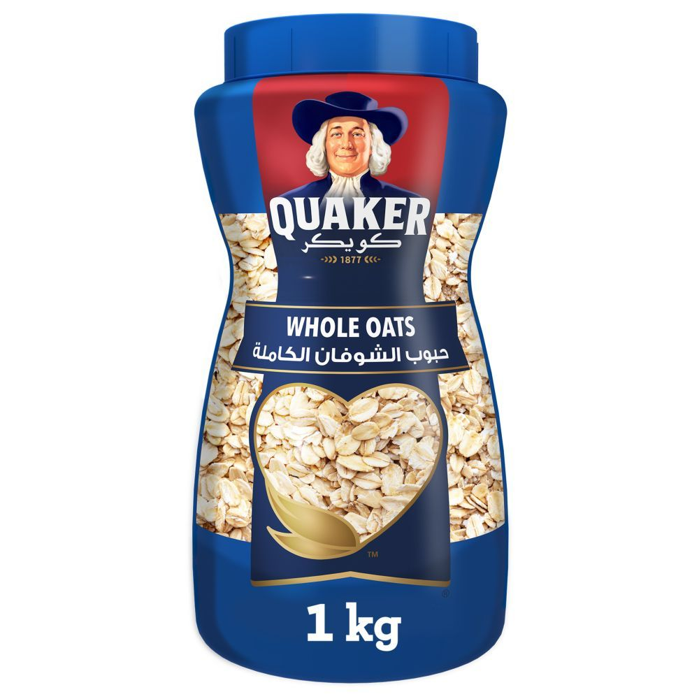 QUAKER WHOLE OATS JAR 1KG