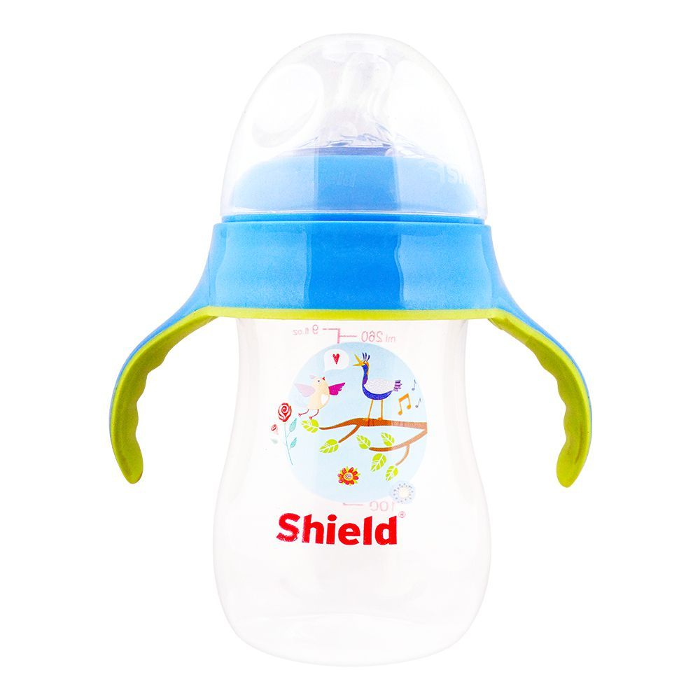 SHIELD BABY WIDE NECK ANTI-COLIC FEEDER 260ML 12M+