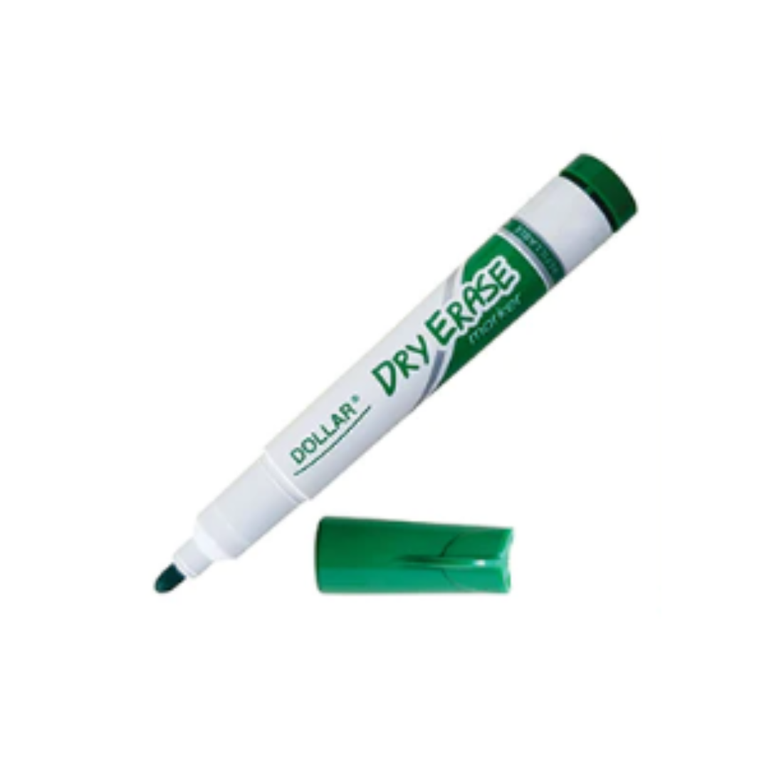 DOLLAR GREEN DRY ERASER MARKER