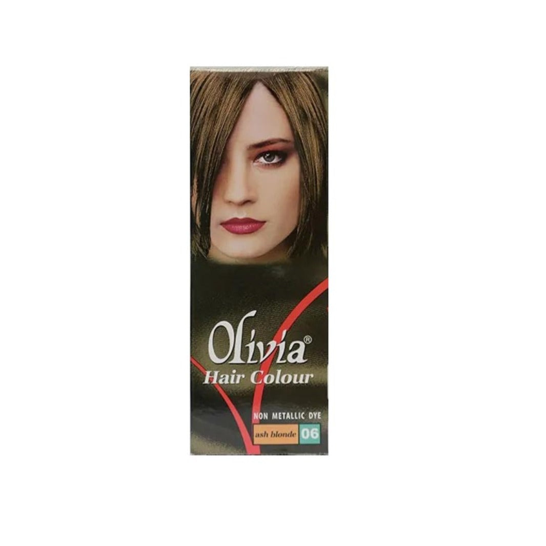 OLIVIA HAIR COLOUR NON METALLIC DYE,ASH BLONDE 06