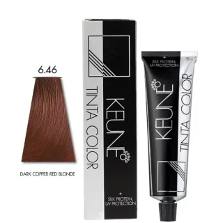 KEUNE TINTA HAIR COLOR DARK COPPER RED BLONDE 6.46, 60ML