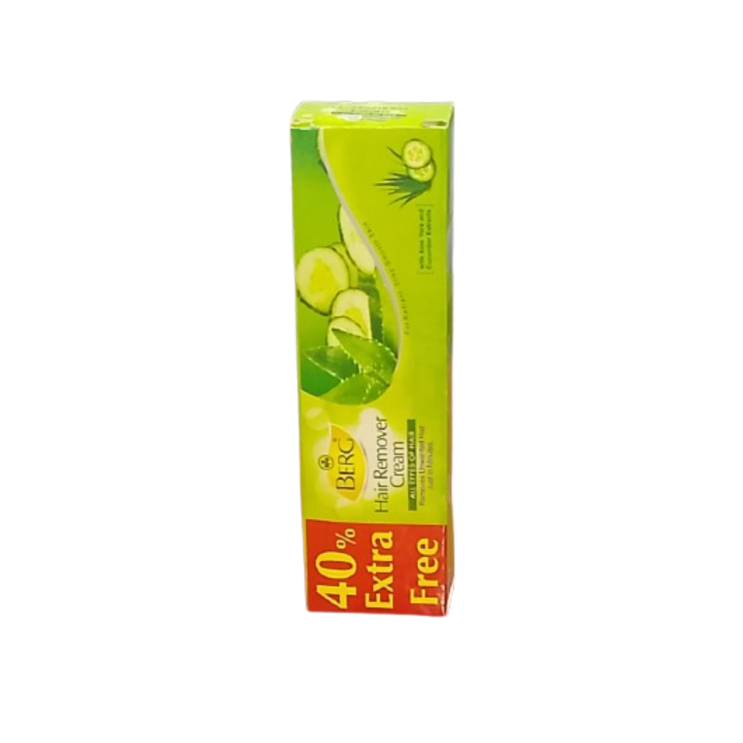 BERG HAIR REMOVER CREAM WITH ALOE VERA AND CUCUMBER EXTRACTS 35GM