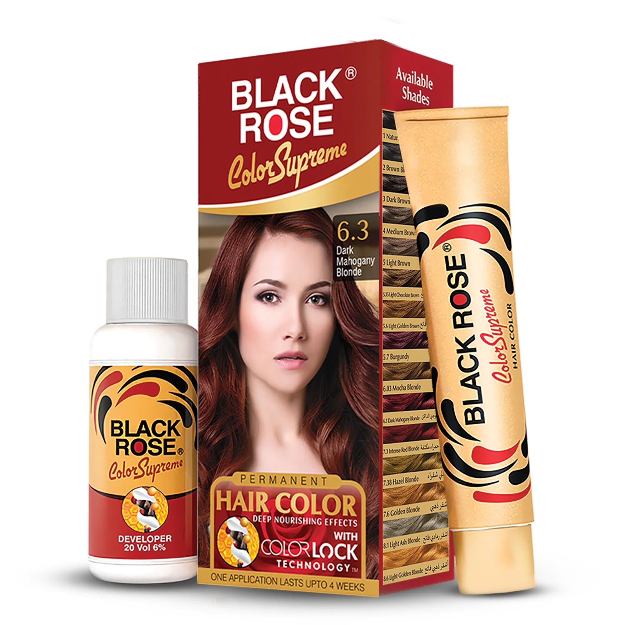 BLACK ROSE COLOR SUPREME DARK MOHOGANY BLONDE 6.3