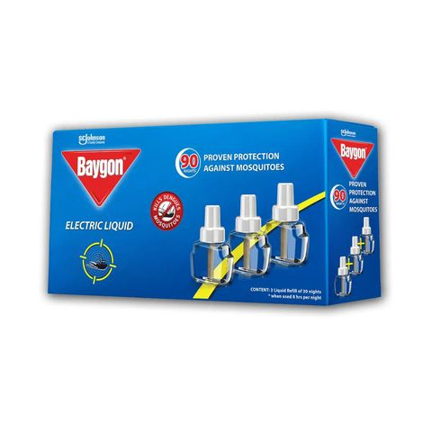 BAYGON ELECTRIC LIQUID ANTI MOSQUITES 3X REFILL