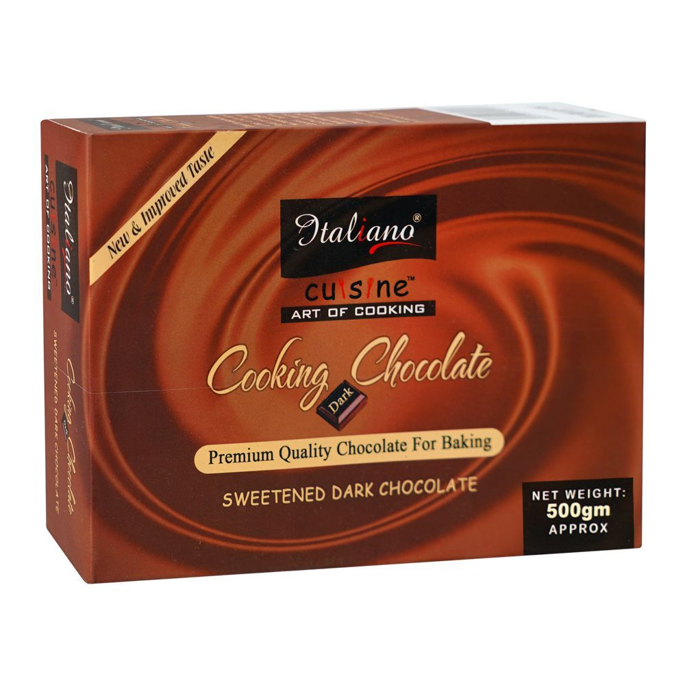 ITALIANO COOKING SWEETENED DARK CHOCOLATE 500GM