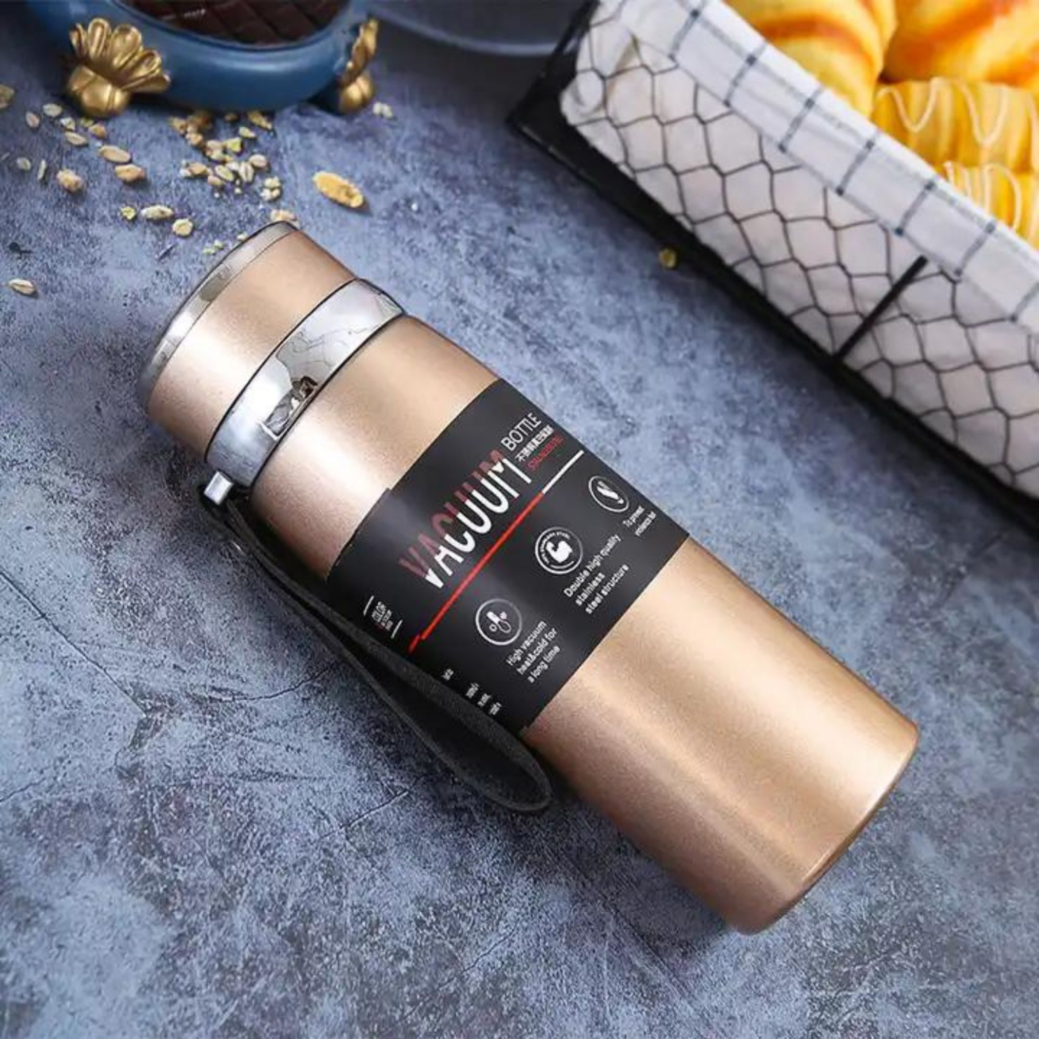 VACCUM BOTTLE STAINLESS STEEL HOT & COLD 750ML 8518