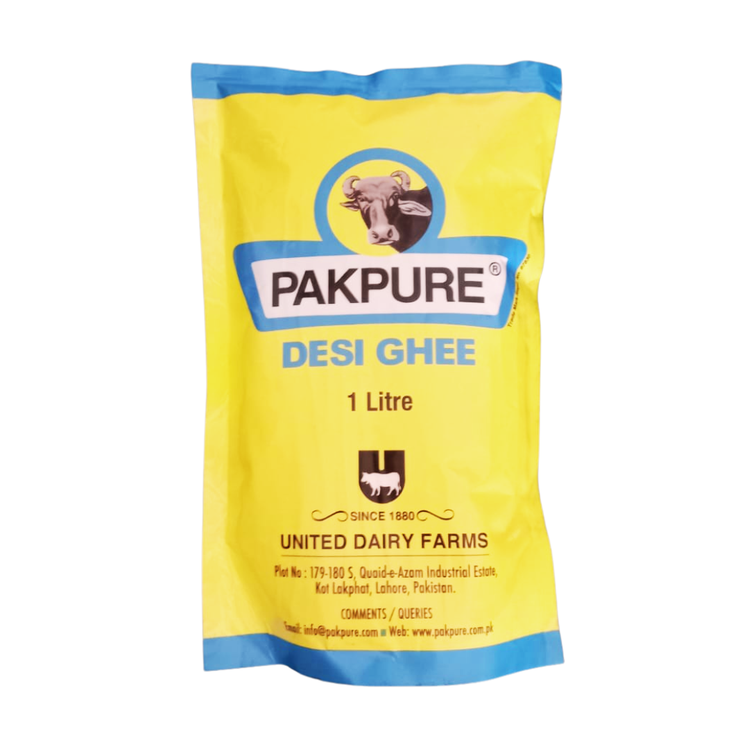 PAKPURE DESI GHEE POUCH 1LTR