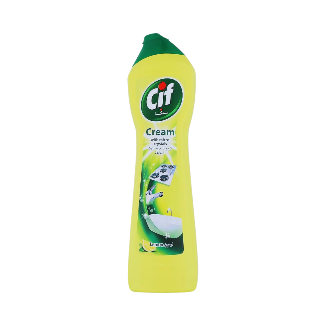 CIF CREAM CLEANER LEMON WITH MICRO CRYSTALS 500ML