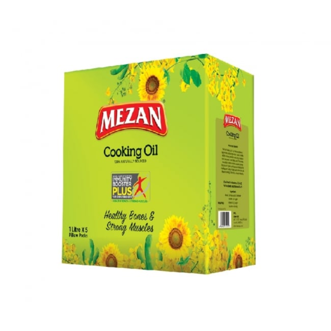 MEZAN COOKING OIL 1LTR POUCH CTN