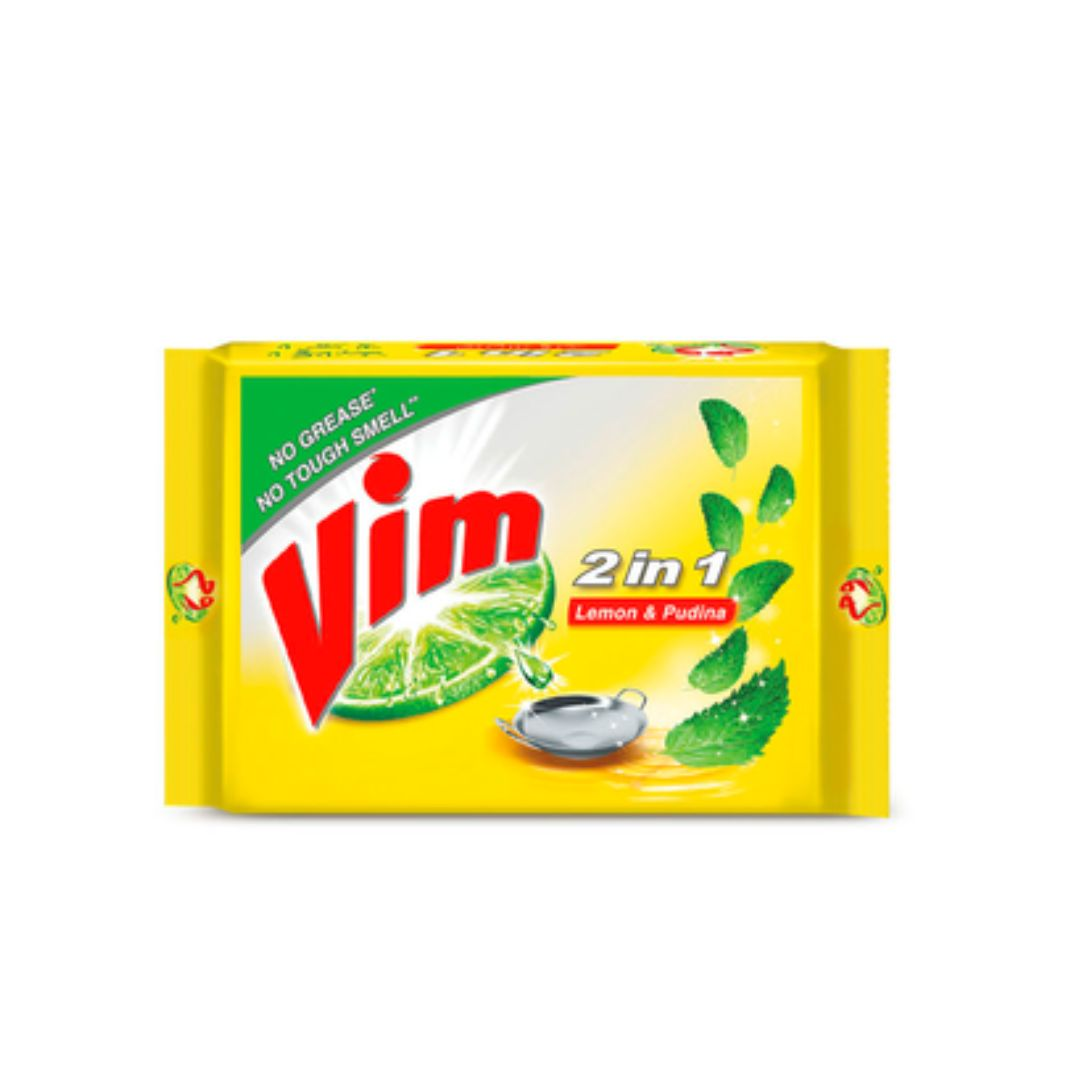 VIM DISHWASH 2 IN 1 LEMON & PUDINA BAR 75GM