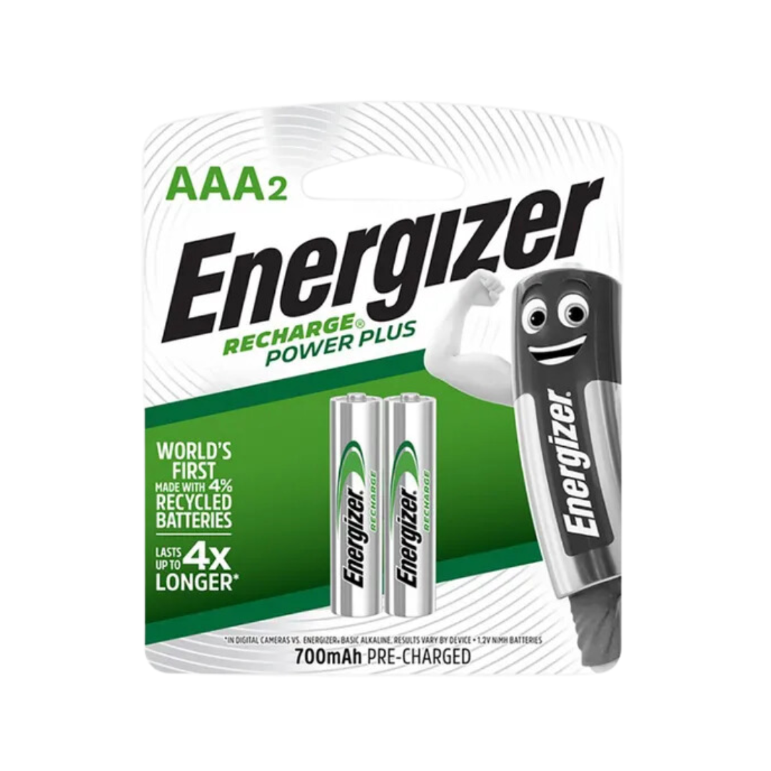 ENERGIZER RECHARGE POWER PLUS AAA BATTERIES X2-PCS