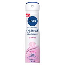 NIVEA DEODORANT NATURAL RADIANCE 150ML