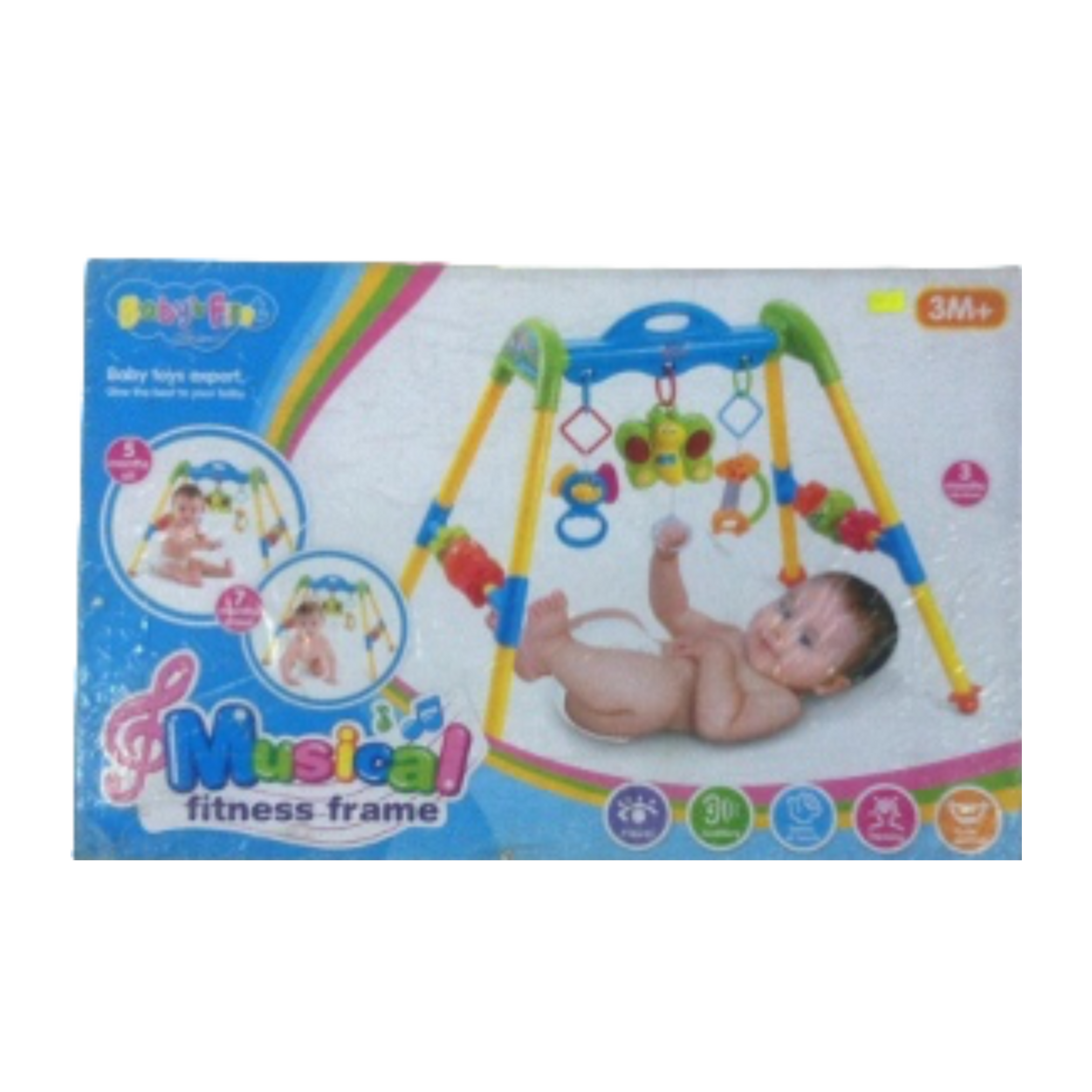 BABYS FIRST MUSICAL FITNESS FRAME RATTLE SET 869-48