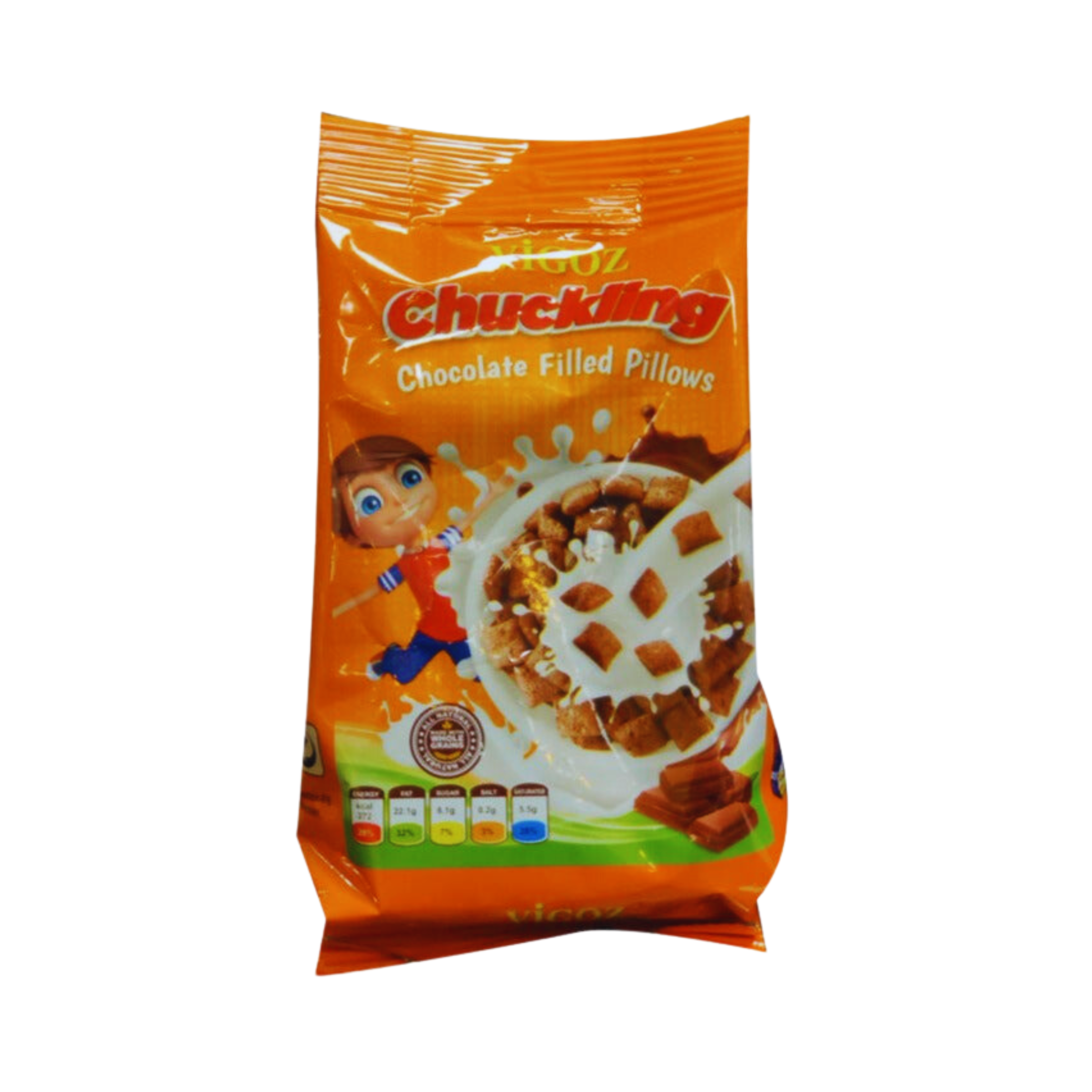 VIGOZ CHUCKLING CHOCOLATE FILLED PILLOWS CEREAL 75GM