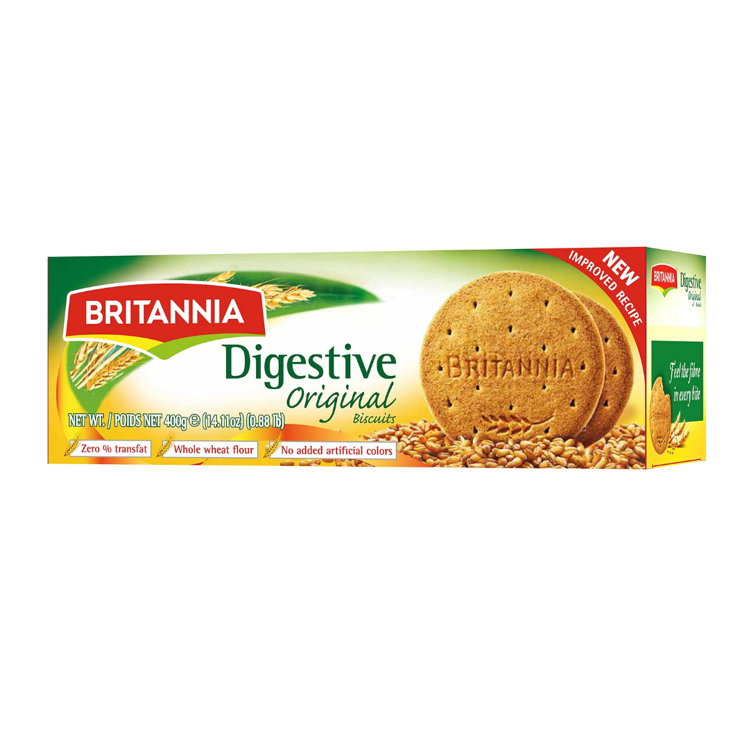 BRITANNIA DIGESTIVE ORIGINAL BISCUITS 400GM