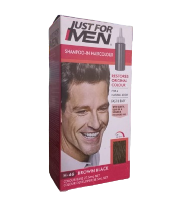 JUST FOR MEN HAIR COLOR BROWN BLACK H46