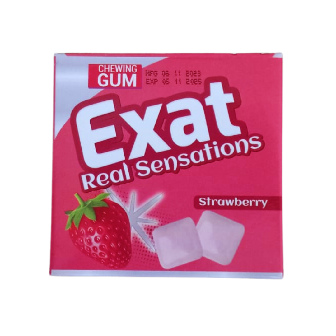 EXAT STRAWBERRY CHEWING GUM