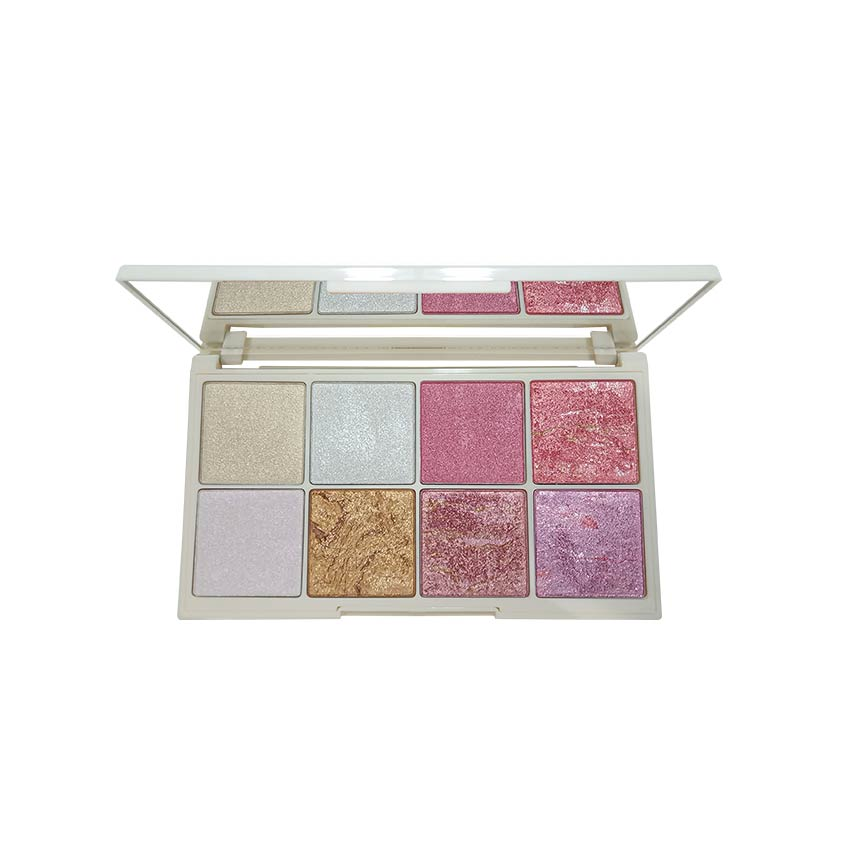 GLAMOROUS FACE MAKE UP KIT WITH 8 BLUSHES+HIGHLIGHTERS 02