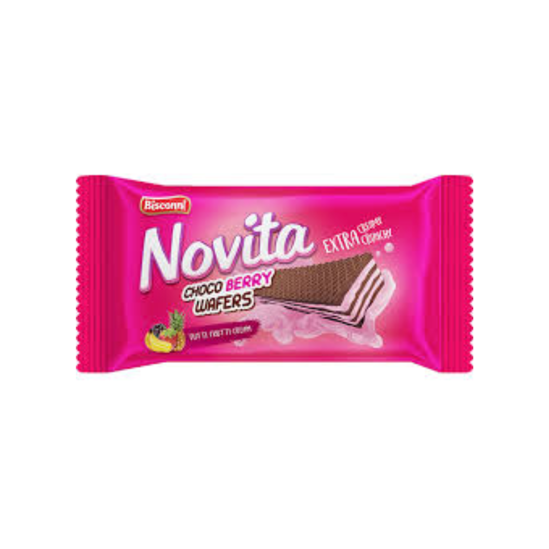 BISCONNI NOVITA CHOCO BERRY WAFERS 40GM