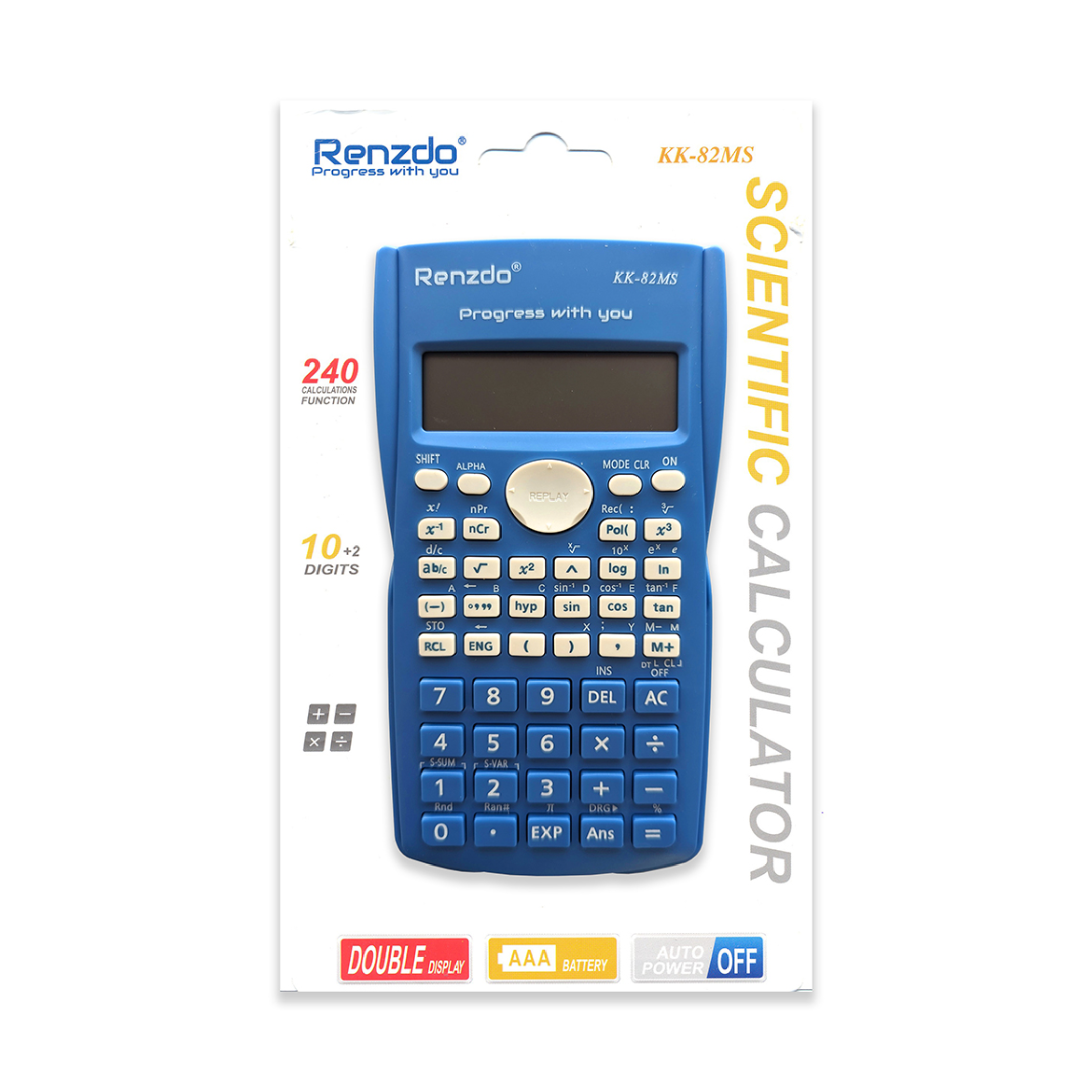 SCIENTIFIC CALCULATOR KK-82MS 240-FUNCTIONS