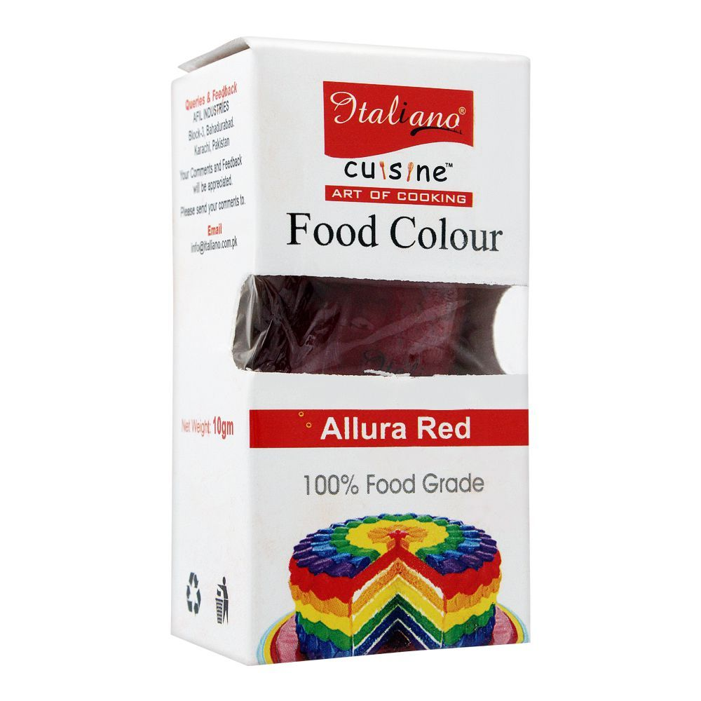 ITALIANO FOOD COLOUR ALLURA RED 10GM