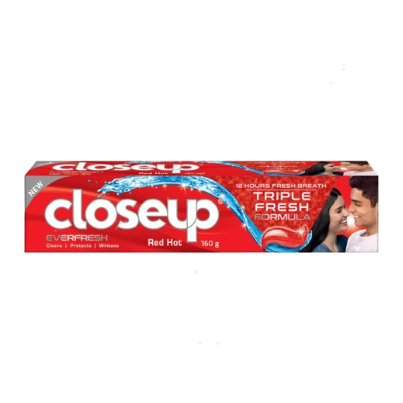 CLOSEUP RED HOT TOOTHPASTE TRIPLE FRESH FORMULA 160GM