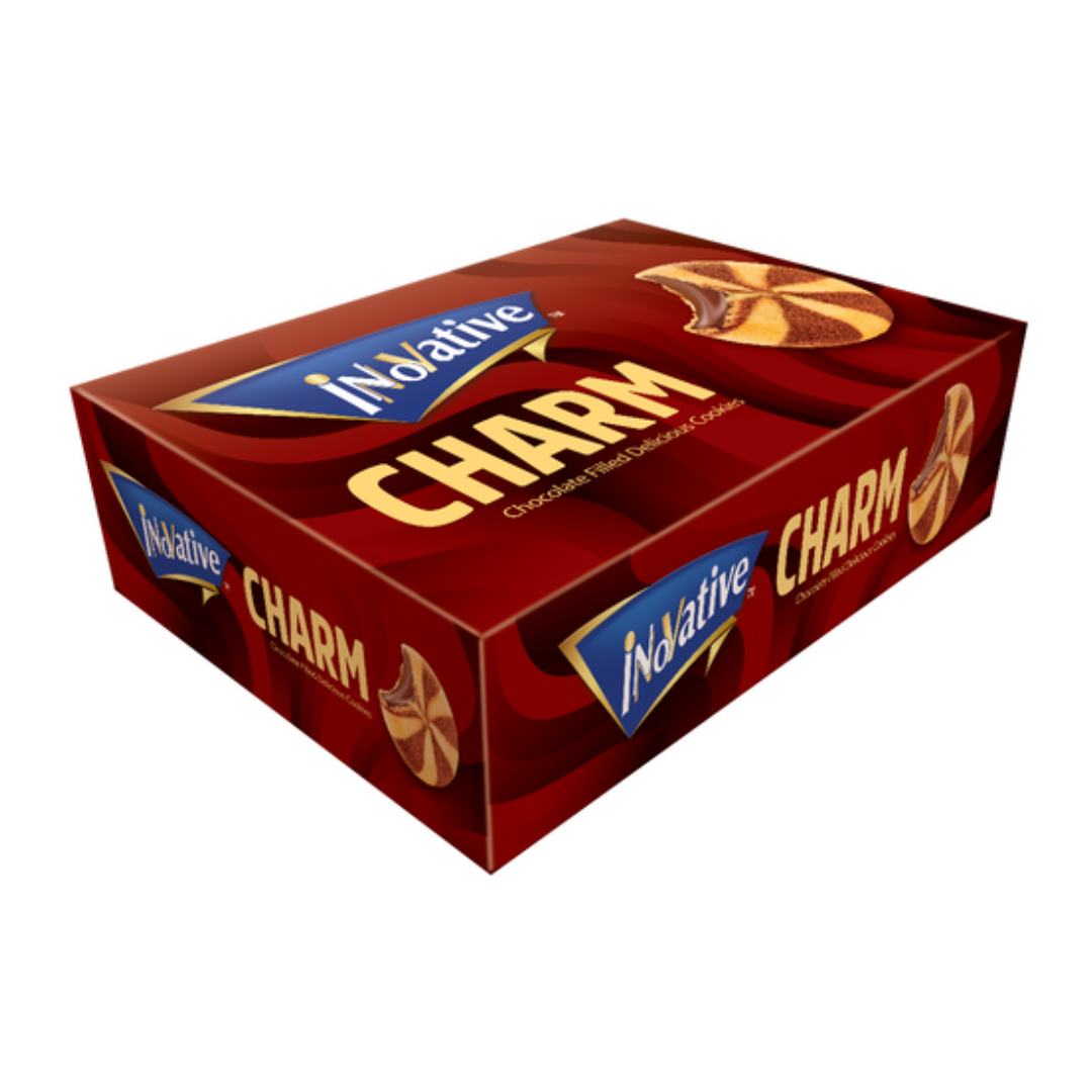 INNOVATIVE CHARM CHOCOLATE FILLED COOKIES 11.5GM 24PCS BOX