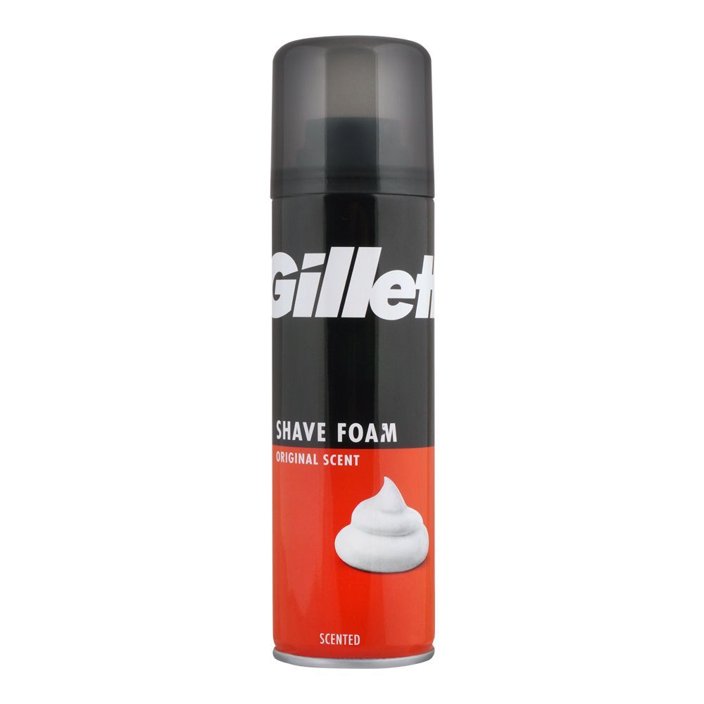 GILLETTE SHAVE FOAM ORIGINAL SCENT 200ML