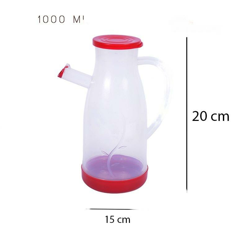 PLASTIC TRICLE OIL JUG TRANSPARENT 1000ML