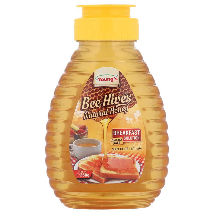 YOUNGS BEE HIVES HONEY BOTTLE 250GM