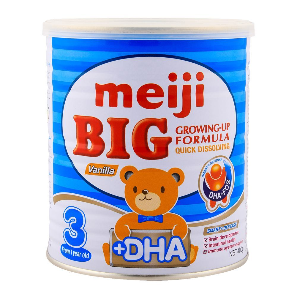 MEIJI BIG GROWING-UP FORMULA VANILLA STAGE-3 400GM TIN