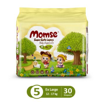 MOMSE BABY DIAPERS ECONOMY PACK LARGE 30PCS