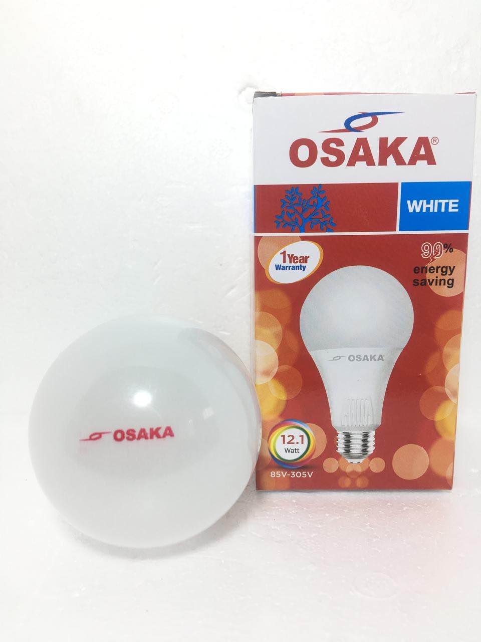 OSAKA LED BULB WHITE 12.1W SCREW TYPE