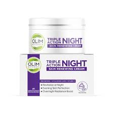 OLIM TRIPLE ACTION NIGHT SKIN RENEWING CREAM 45GM