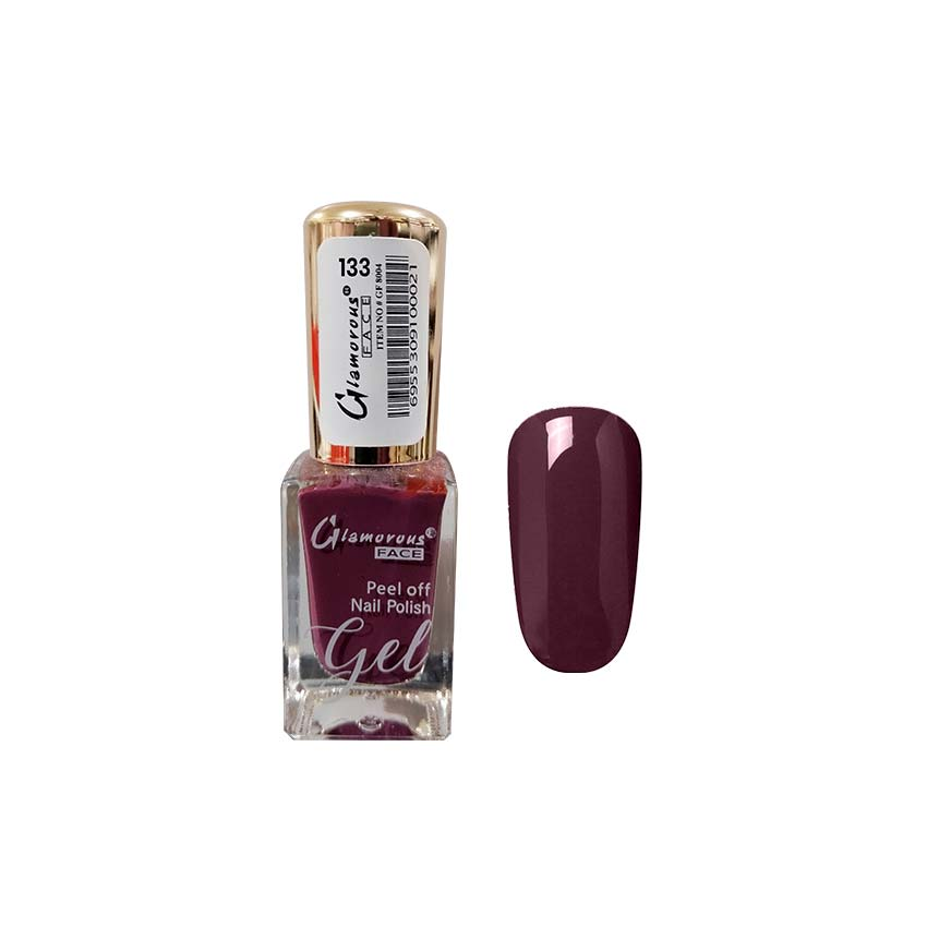 GLAMOROUS FACE PEEL OFF NAIL POLISH GEL 133