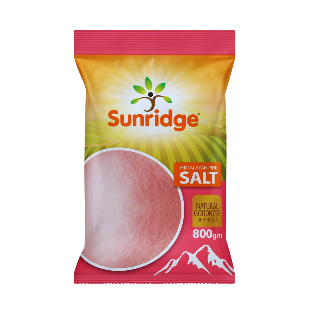 SUNRIDGE HIMALAYAN PINK SALT 800GM