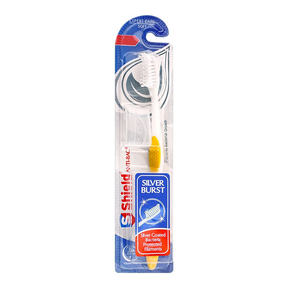 SHIELD ANTI-BAC TOOTHBRUSH SILVER BRUST 1PC