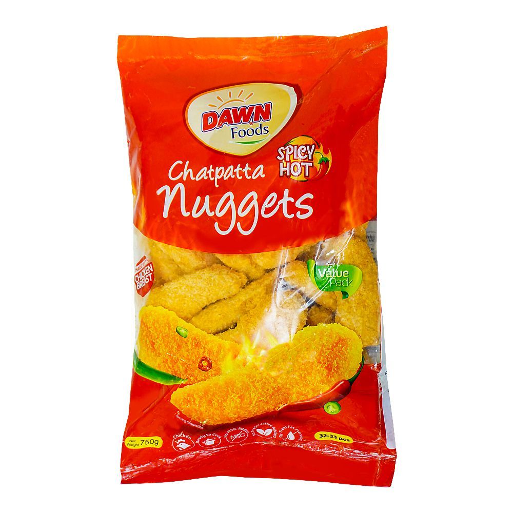 DAWN FOODS CHATPATTA NUGGETS 750G POLLY BAG