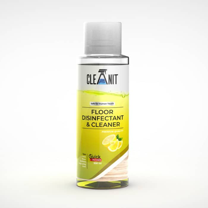 CLEANIT FLOOR DISINFECTANT & CLEANER LEMON 500ML BOTTLE