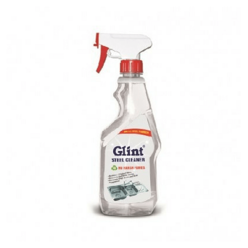 GLINT STEEL CLEANER 500ML SPRAY BOTTLE