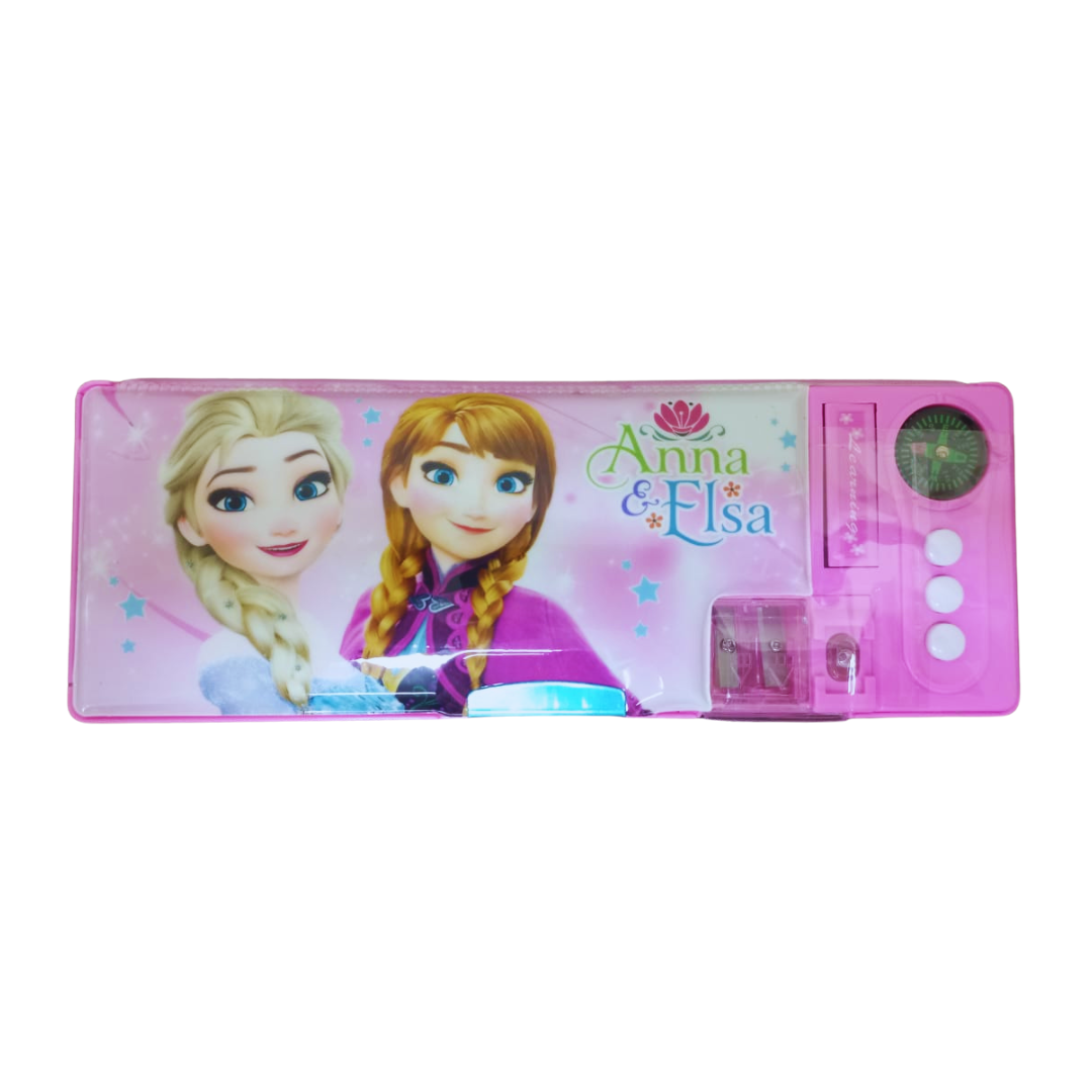 FROZEN PENCIL BOX WITH 3-BUTTON FUNCTIONS