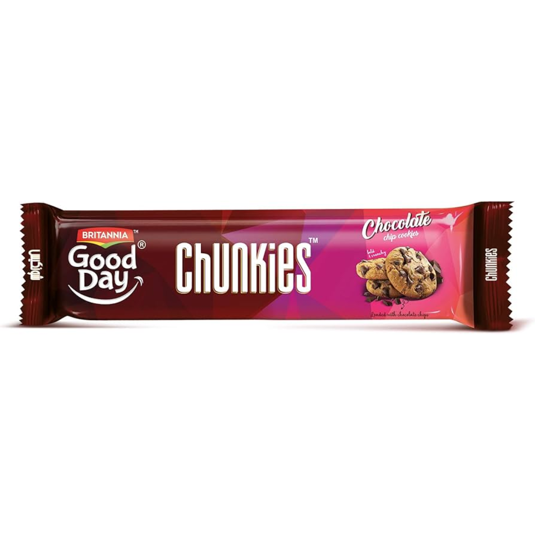 BRITANNIA GOOD DAY CHUNKIES CHOCO CHIP COOKIES 125GM