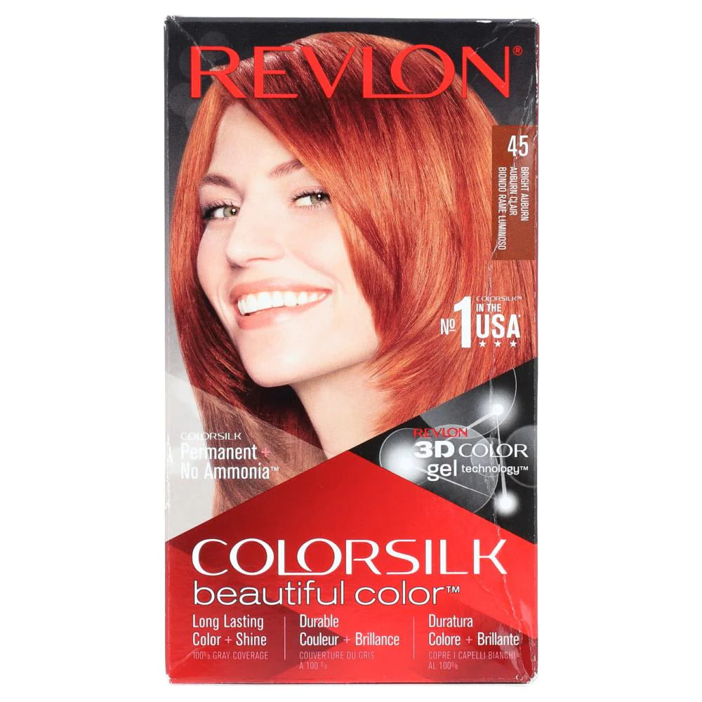 REVLON HAIR COLORSILK BRIGHT AUBURN 45