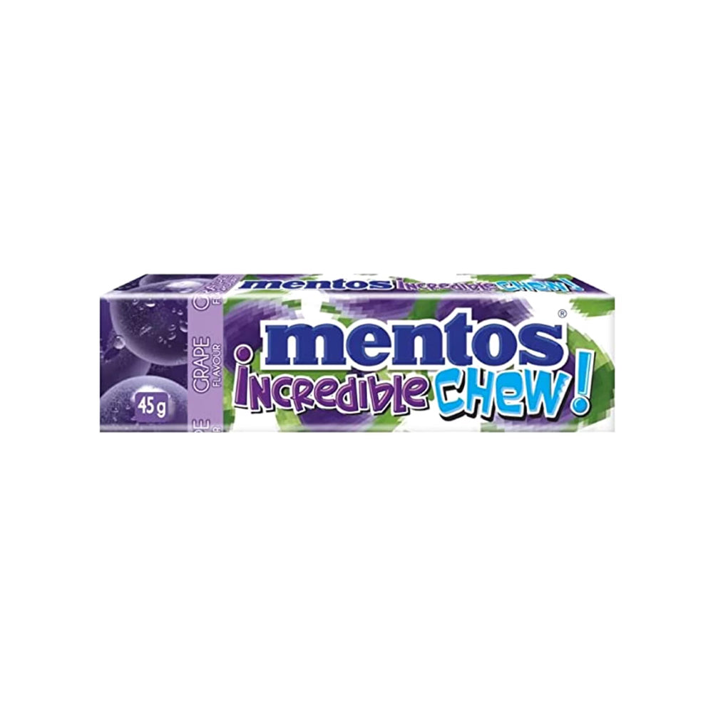 MENTOS INCREDIBLE GRAPE FLAVOUR CHEW STICK