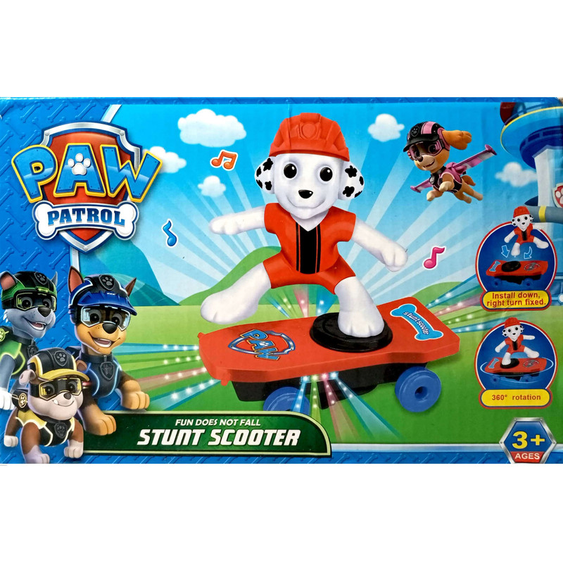 KIDS TOY PAW PETROL STUNT SCOOTER